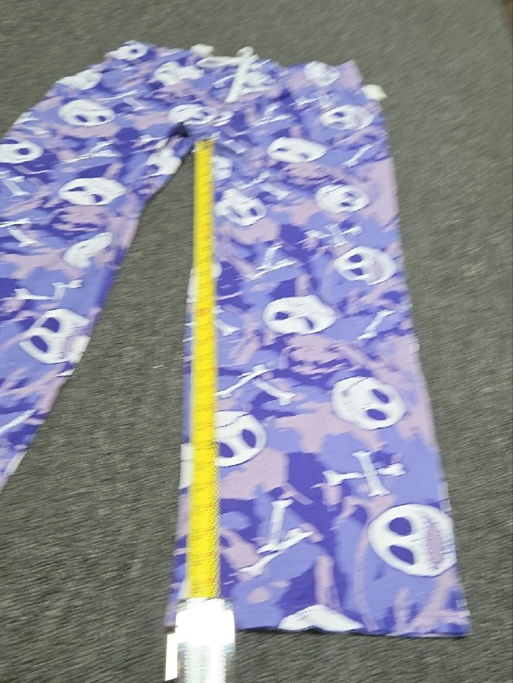 (#3C) Disney Purple Skull Camo Pajama Pants - Picture 5 of 5